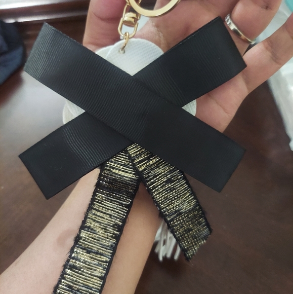 Authentic Ribbon Turned Keychain Handmade - Picture 3 of 6